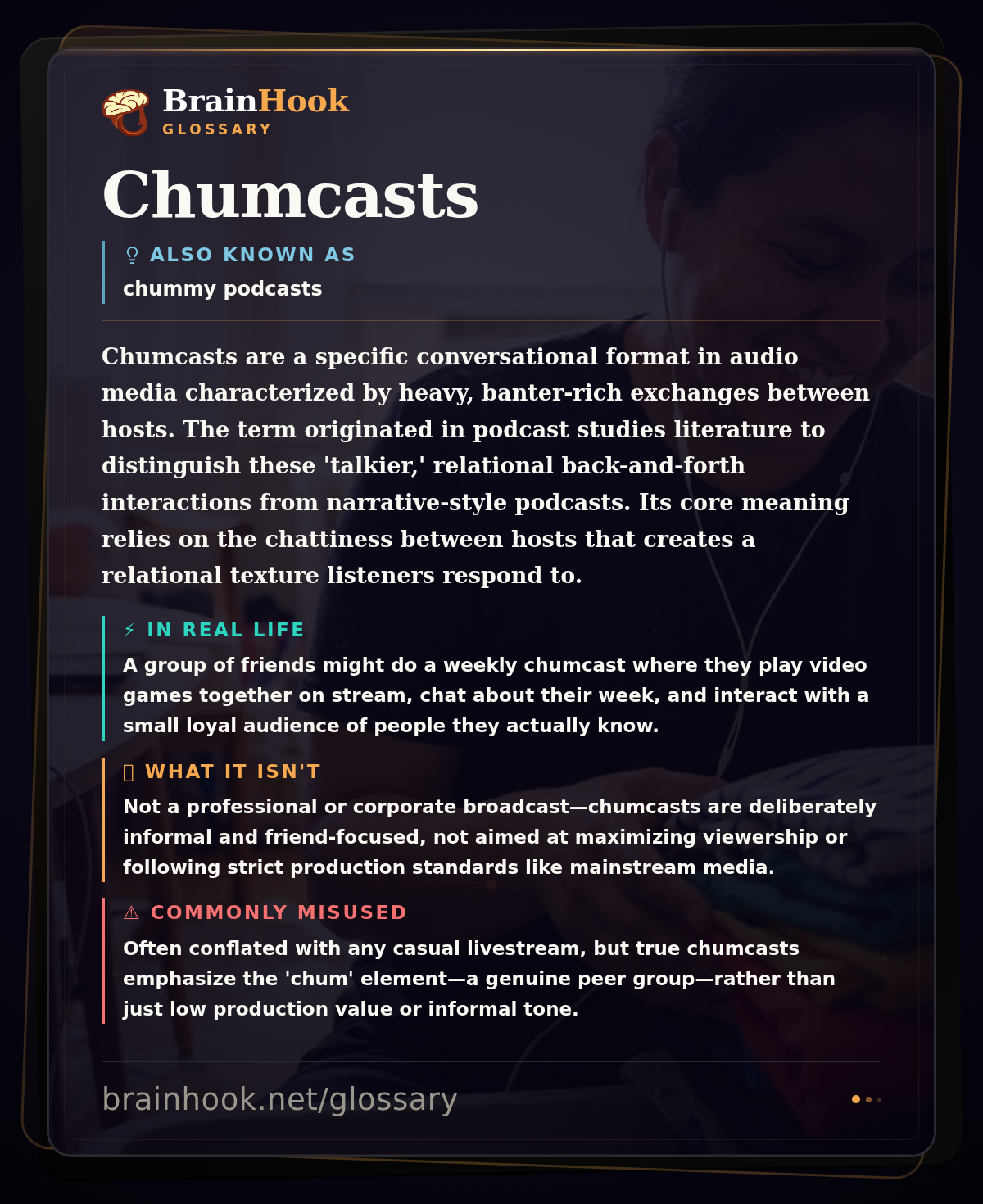 Chumcasts — BrainHook Glossary card