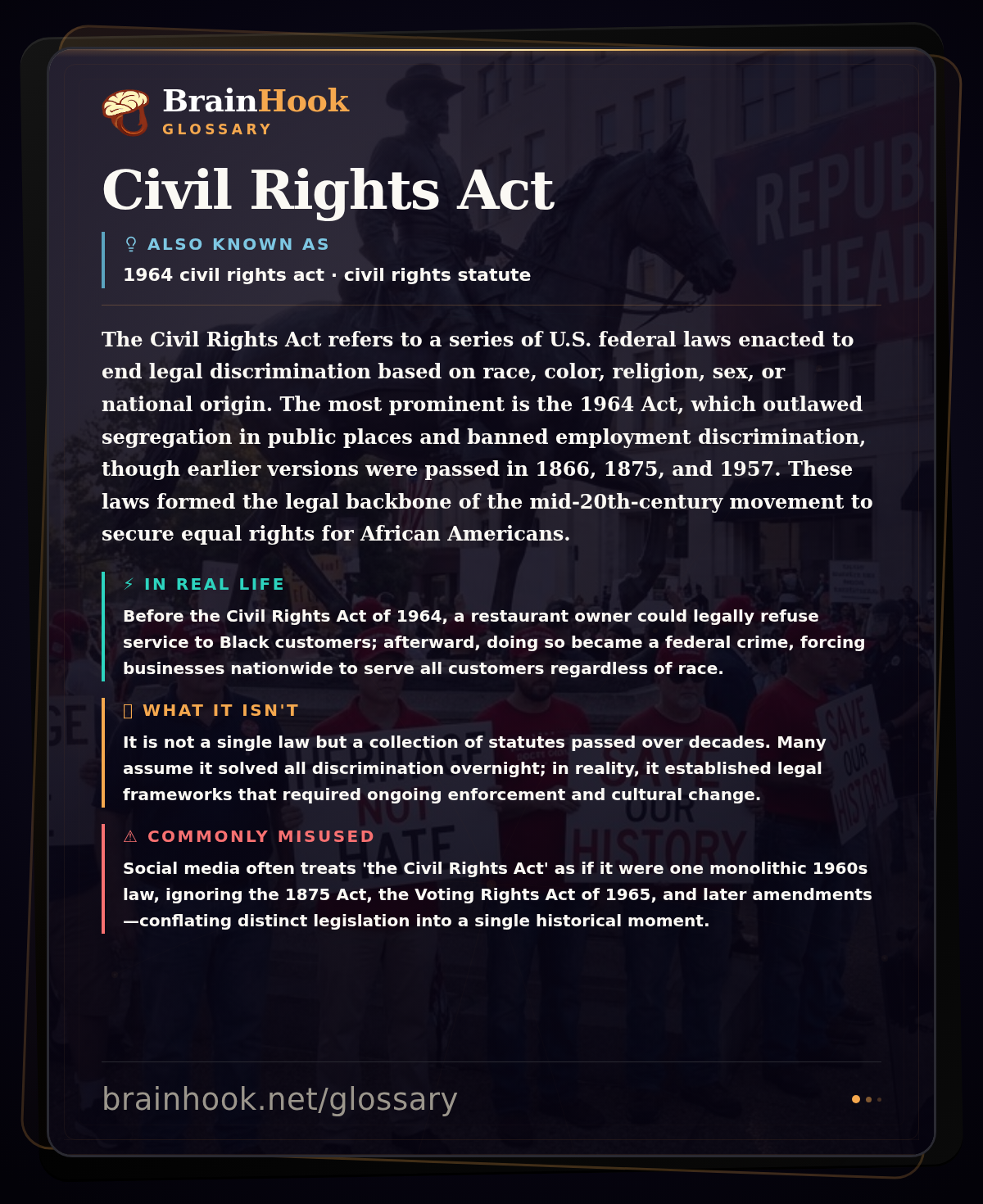 Civil Rights Act — BrainHook Glossary card