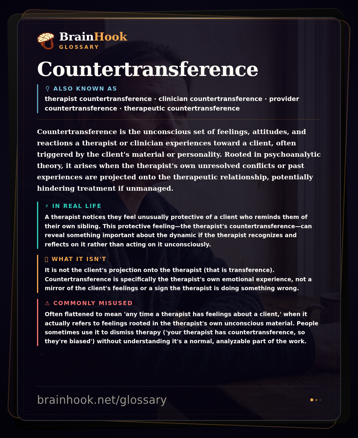 Countertransference — BrainHook Glossary card