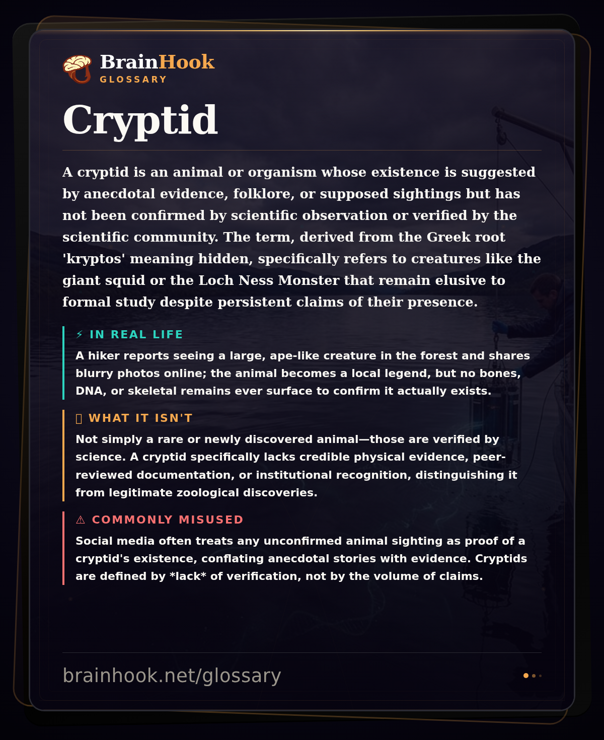 Cryptid — BrainHook Glossary card