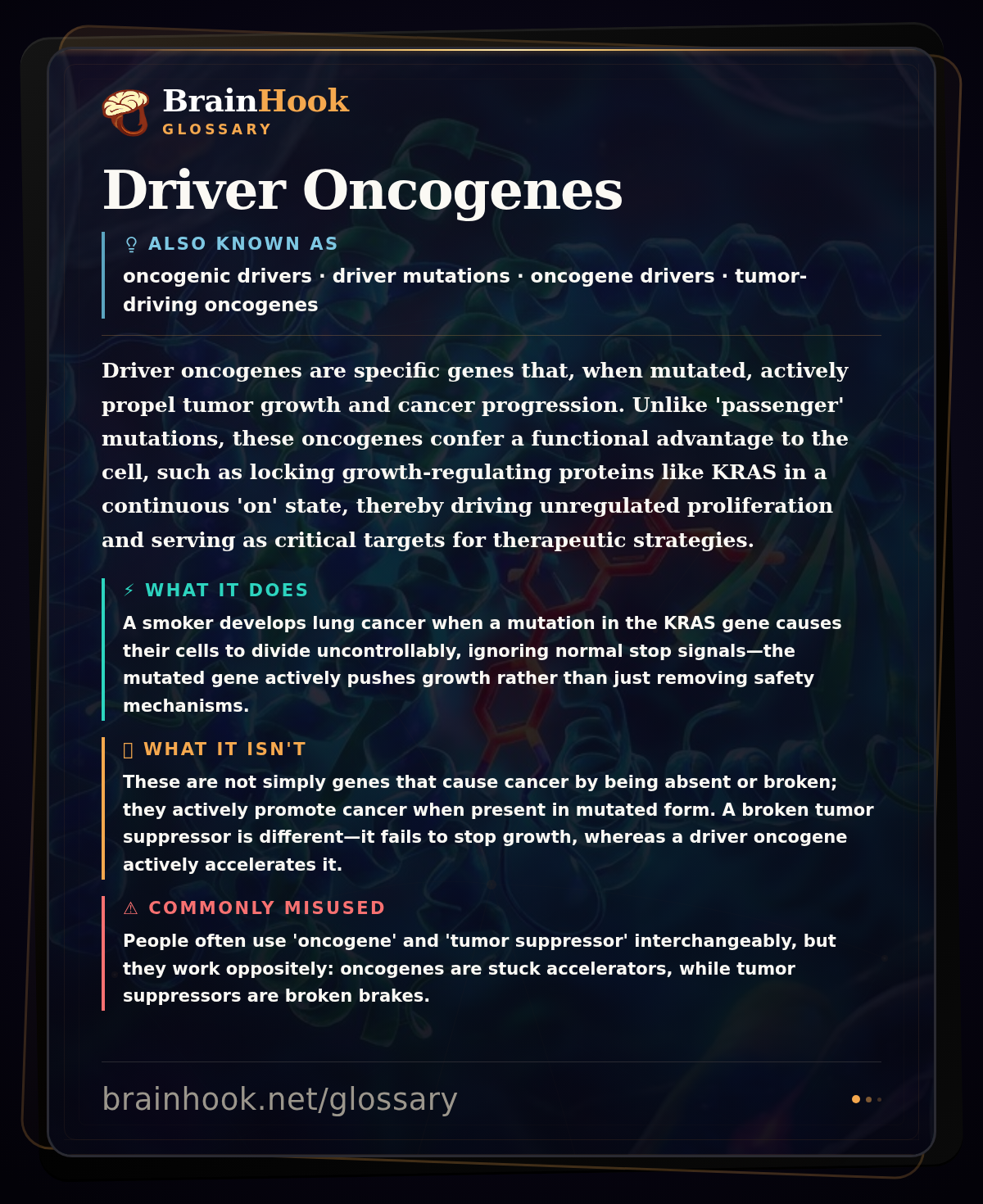 Driver Oncogenes — BrainHook Glossary card