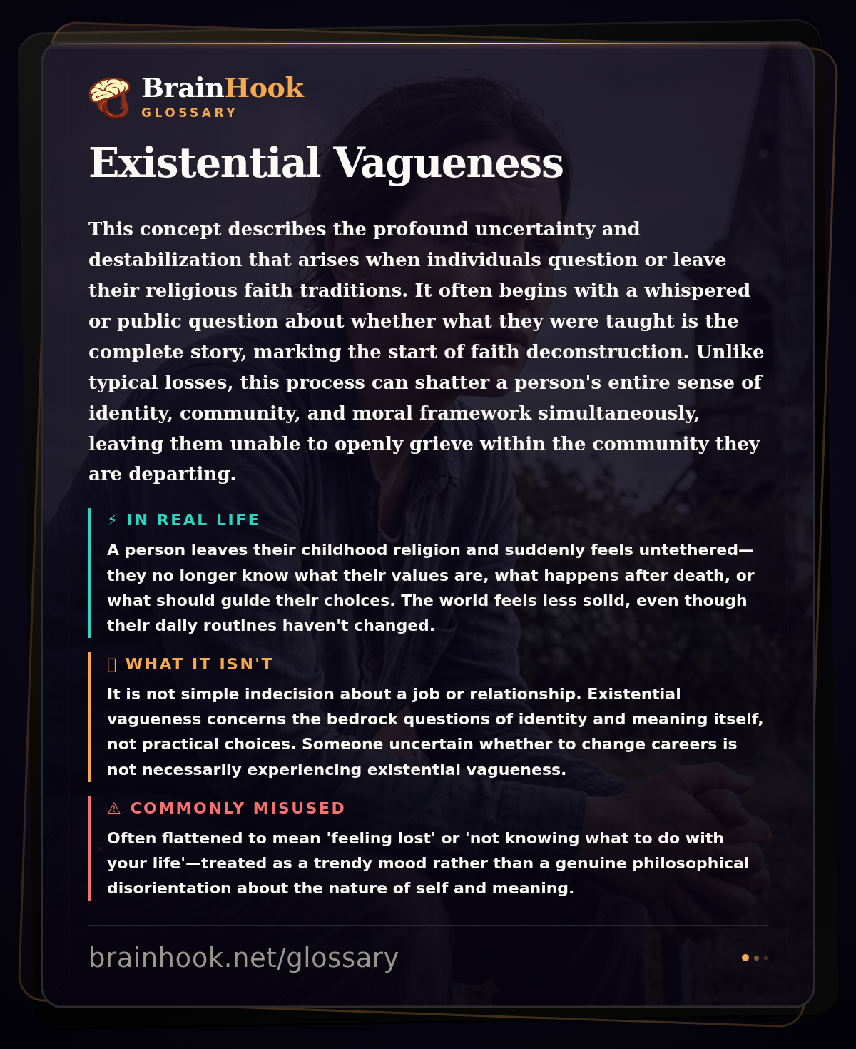 Existential Vagueness — BrainHook Glossary card
