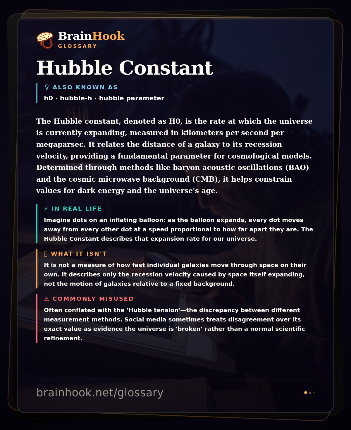 Hubble Constant — BrainHook Glossary card