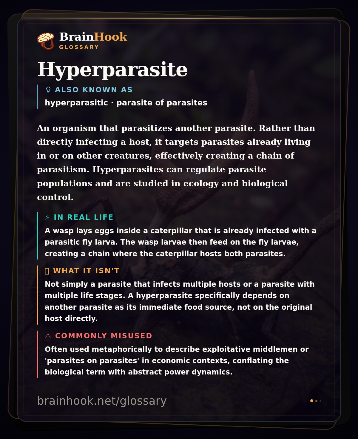 Hyperparasite — BrainHook Glossary card