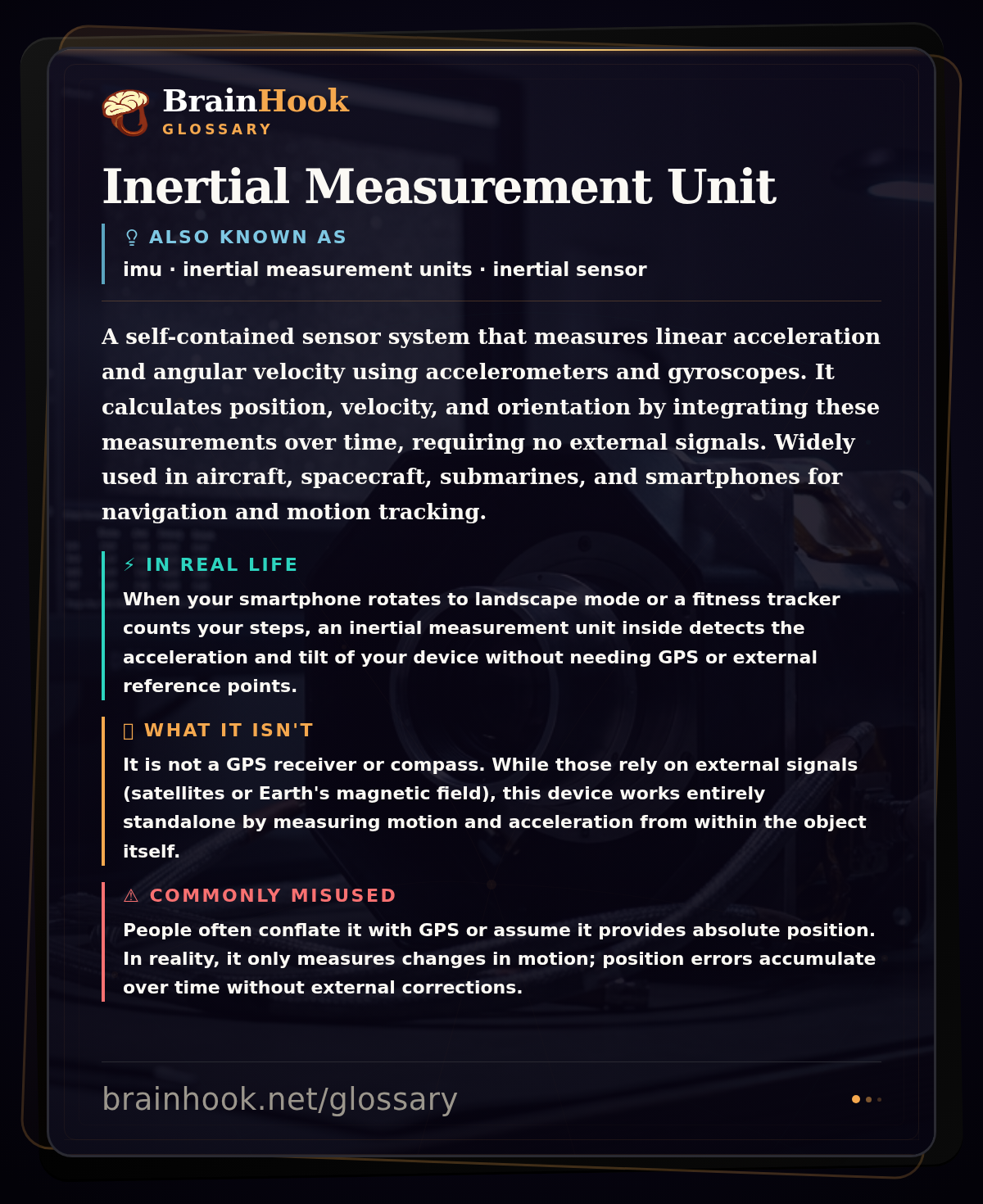 Inertial Measurement Unit — BrainHook Glossary card