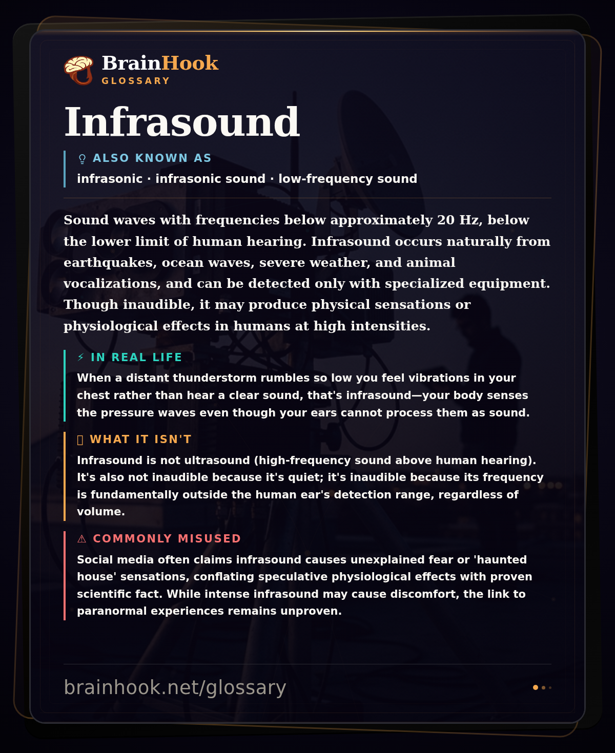 Infrasound — BrainHook Glossary card
