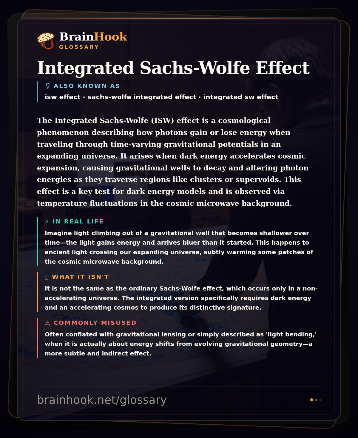 Integrated Sachs-Wolfe Effect — BrainHook Glossary card