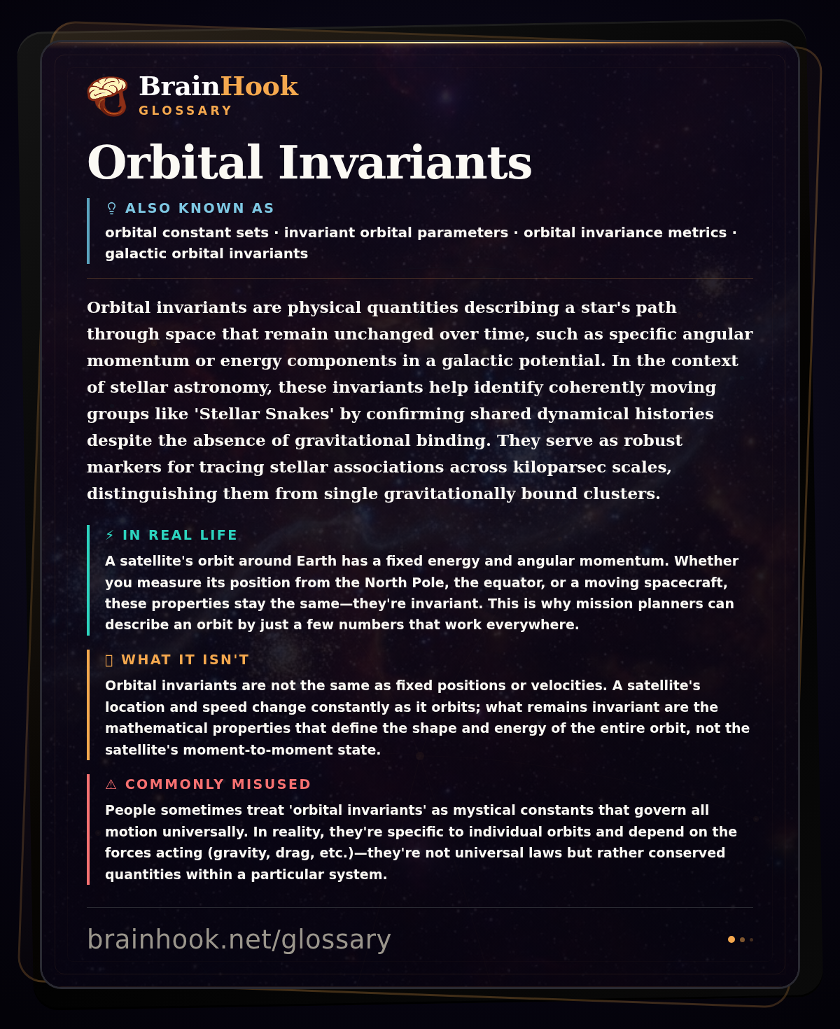 Orbital Invariants — BrainHook Glossary card