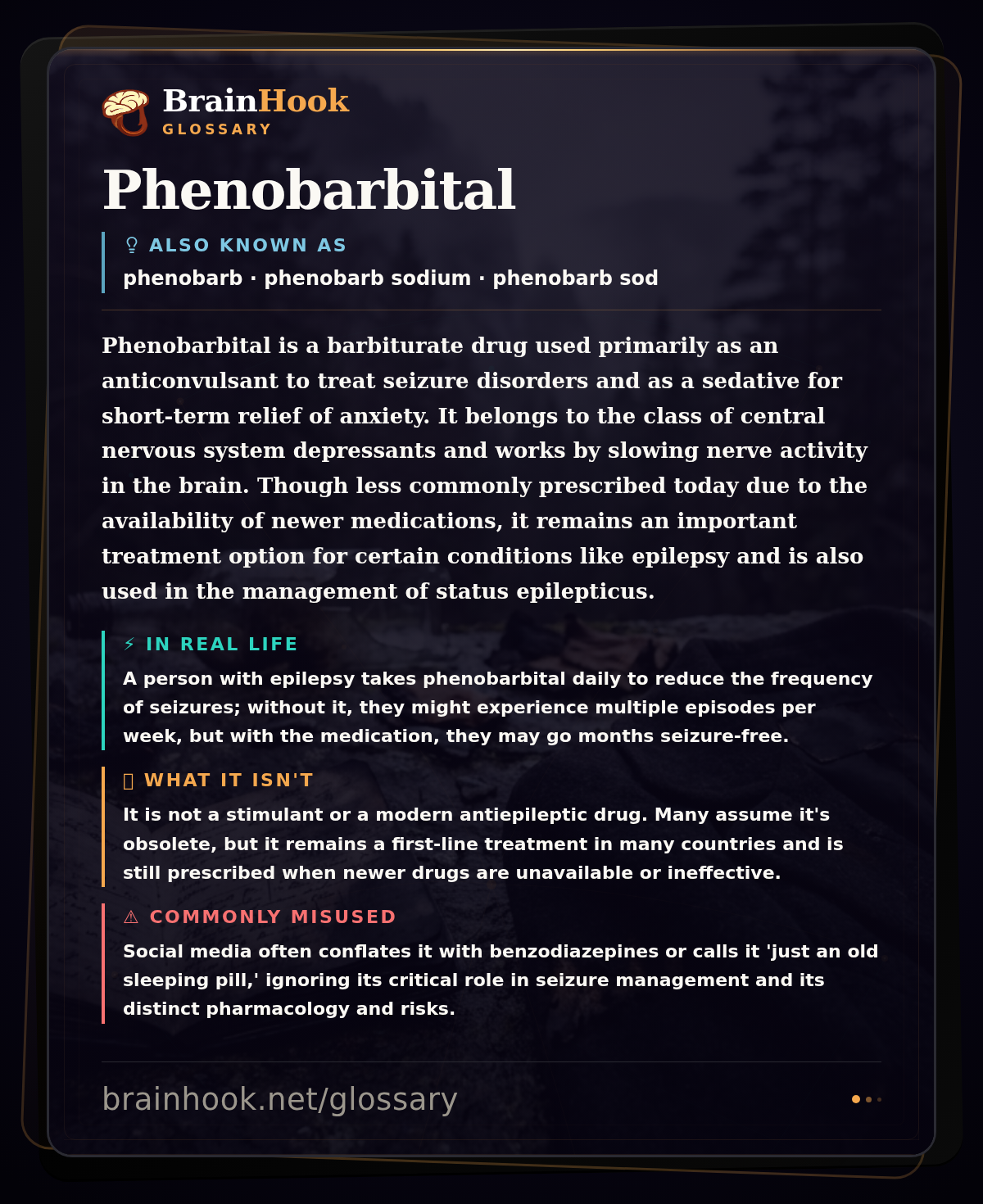 Phenobarbital — BrainHook Glossary card