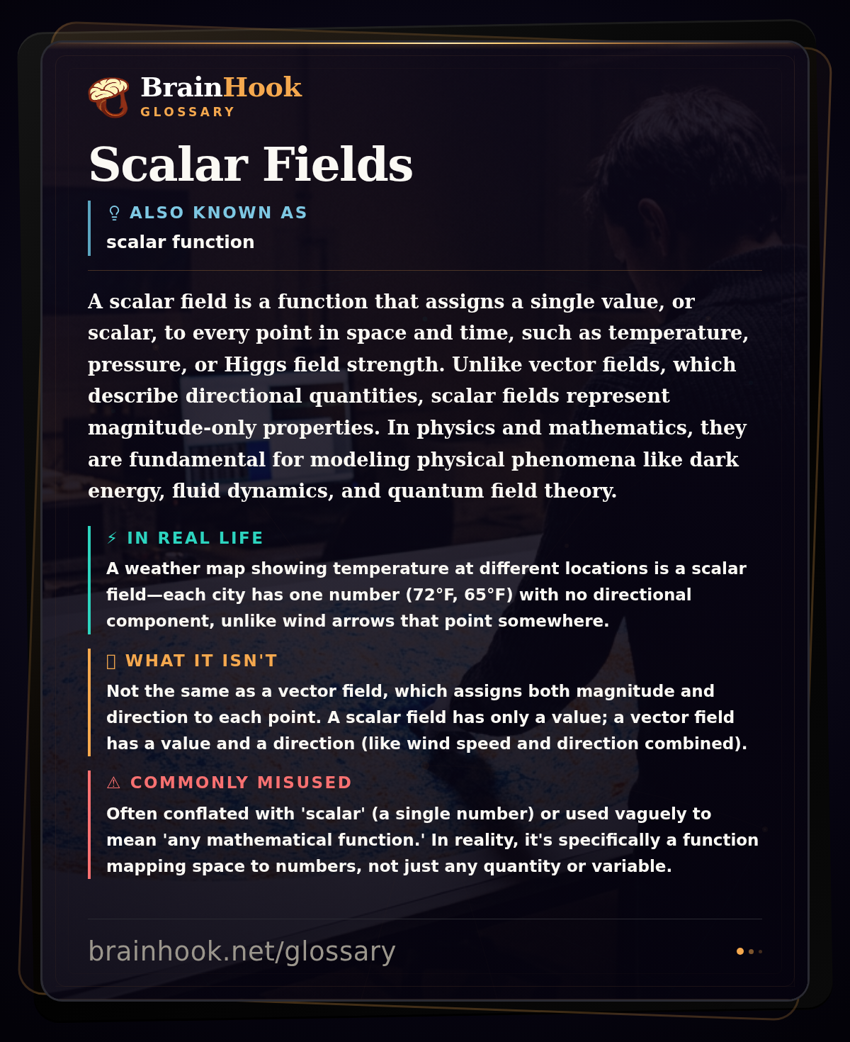 Scalar Fields — BrainHook Glossary card