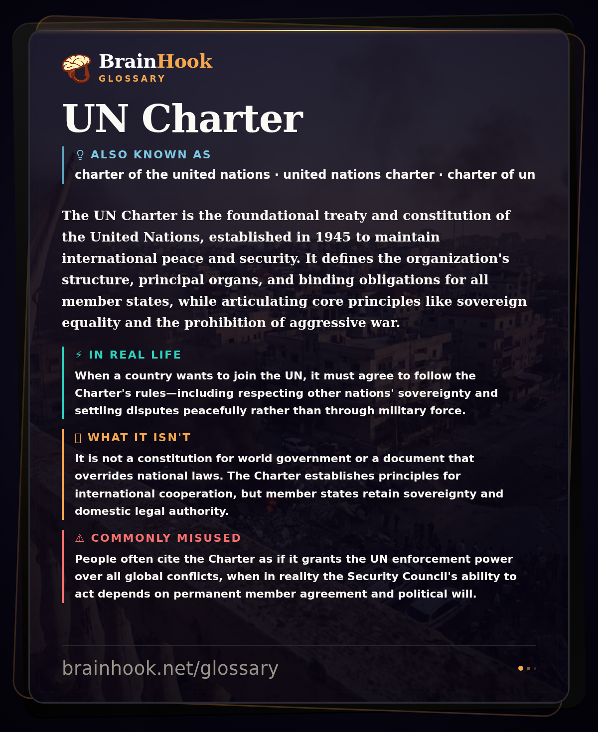 UN Charter — BrainHook Glossary card