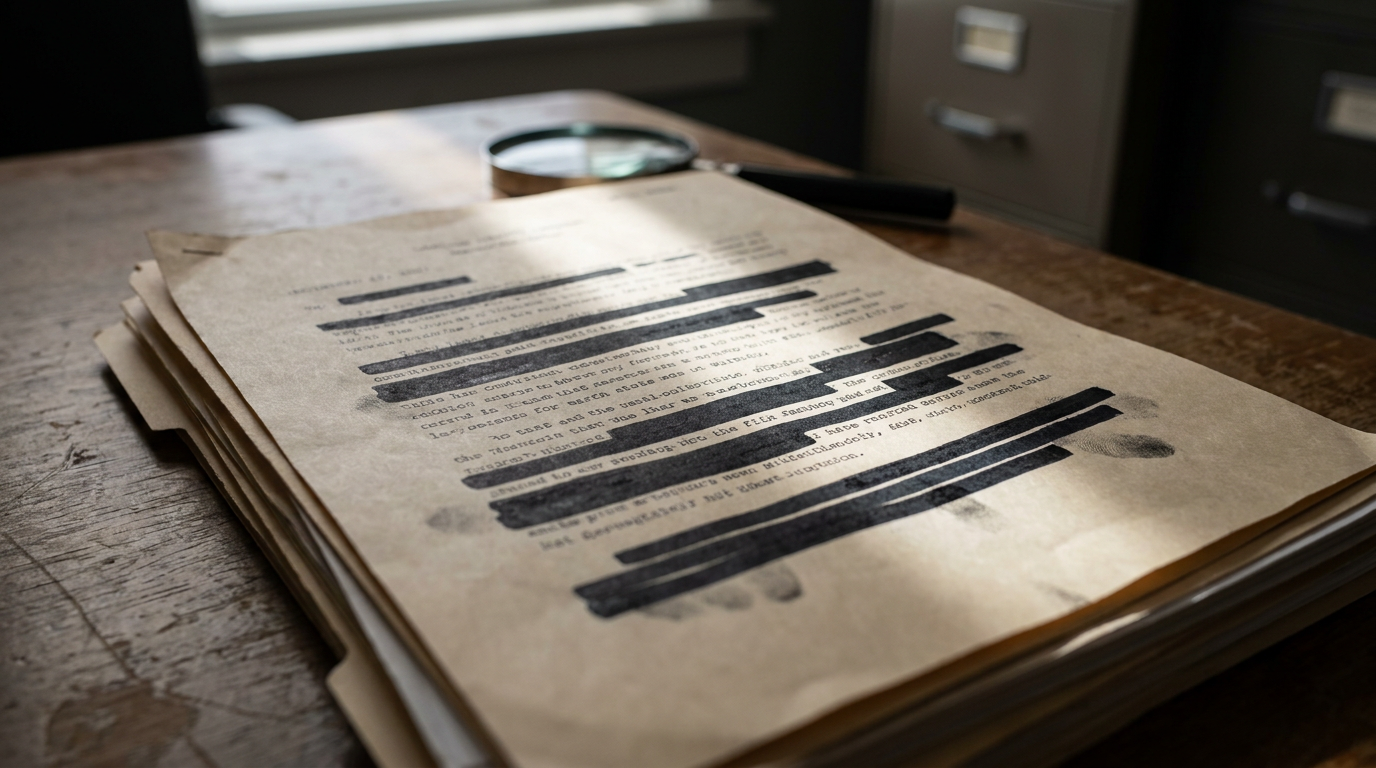 Trump's Name Was Redacted Dozens of Times. Here's What the Shape of That Silence Tells Us.