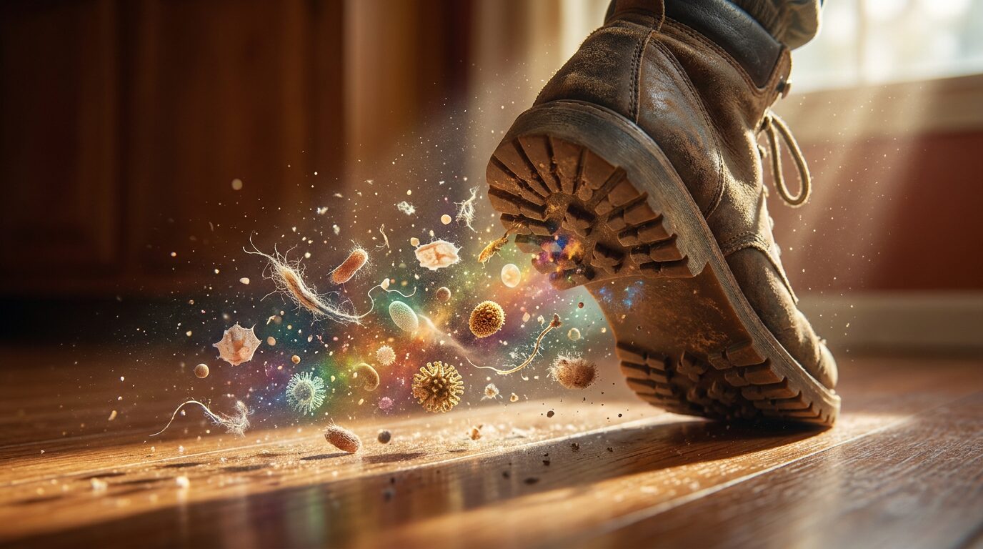 The Dust in Your Home Is a Living Ecosystem — and It's Shaped by Your Shoes