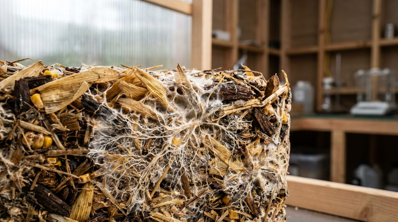 Fungus Ate Your Agricultural Waste. Now It's Holding Up a Wall.