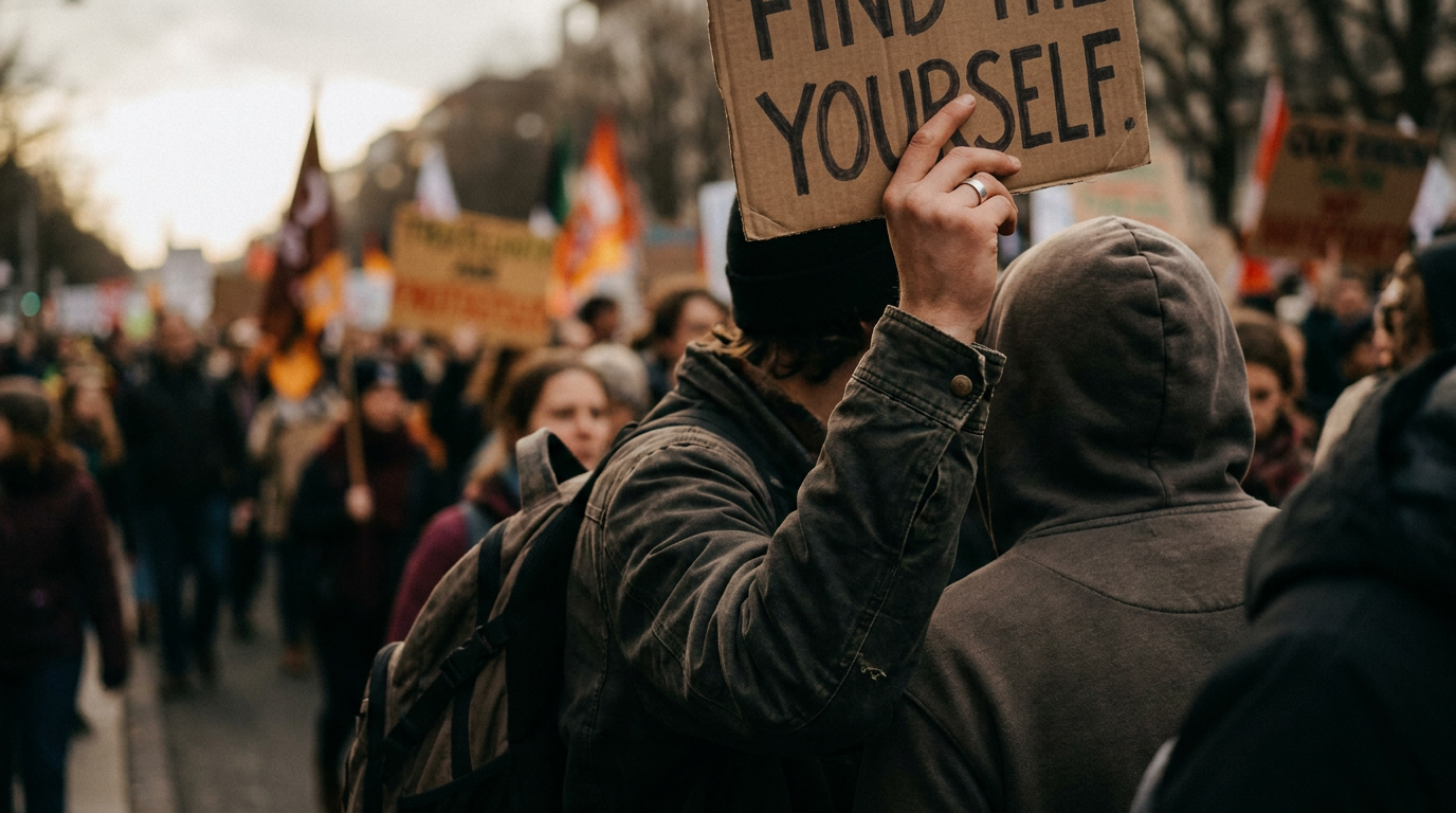 You Don't Lose Yourself in a Crowd. You Find a Different Version.